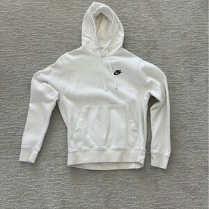 Nike Kids White Hoodie with Logo